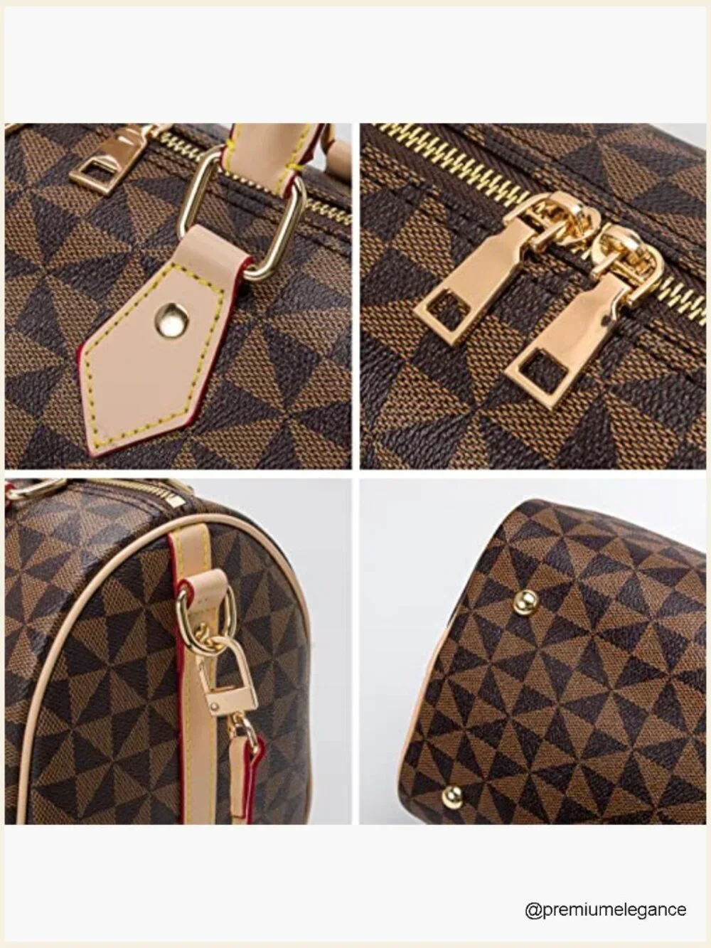 Large Vegan Leather Satchel Crossbody Bag Top Handle Purse Women